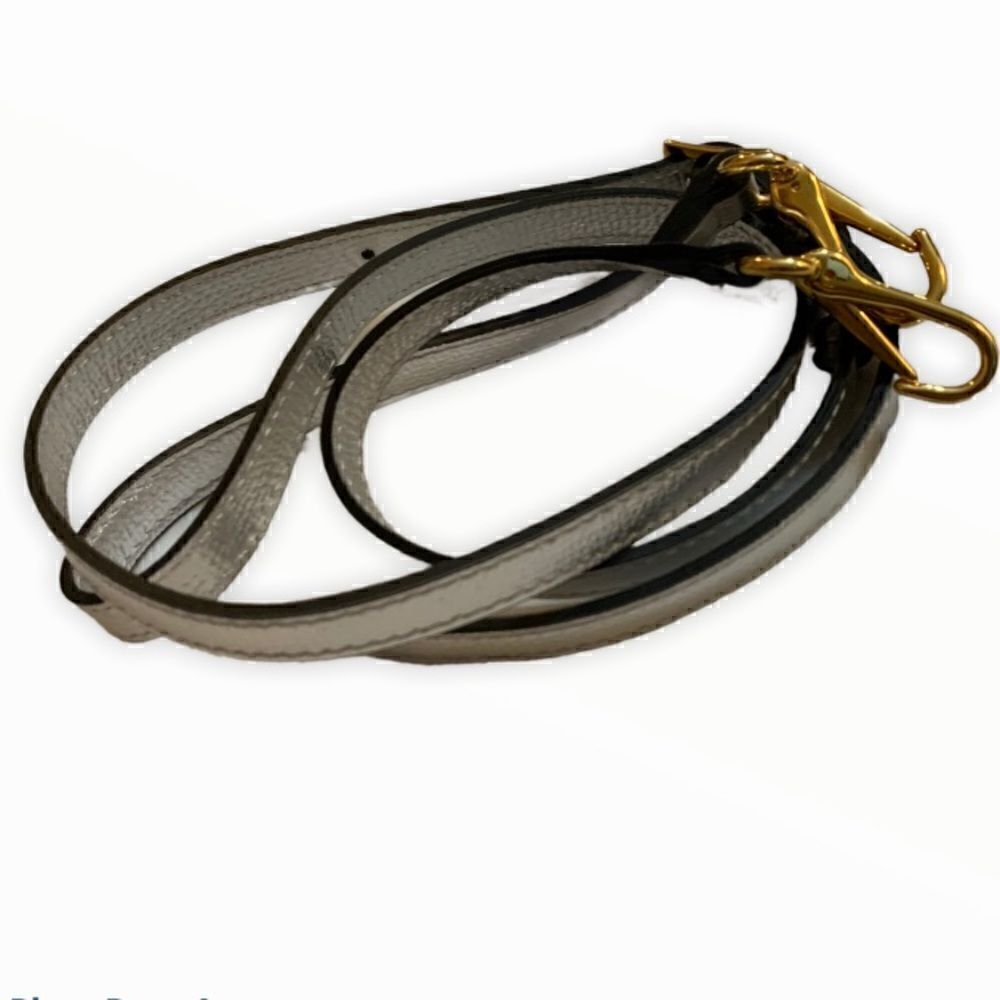 BURBERRY Metallic Calfskin Broguing Small Banner - Picture 5 of 16